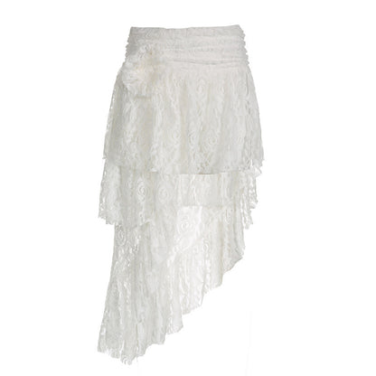 French Lace Retro Skirts Irregular