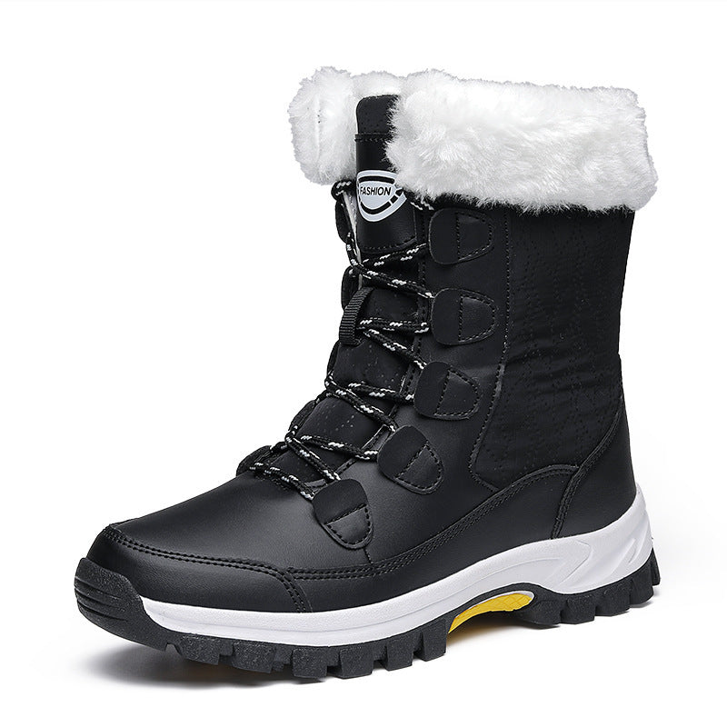 Waterproof Snow Boots Mid-calf Front Zipper