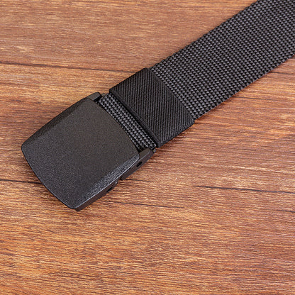 Canvas belt woven nylon buckle