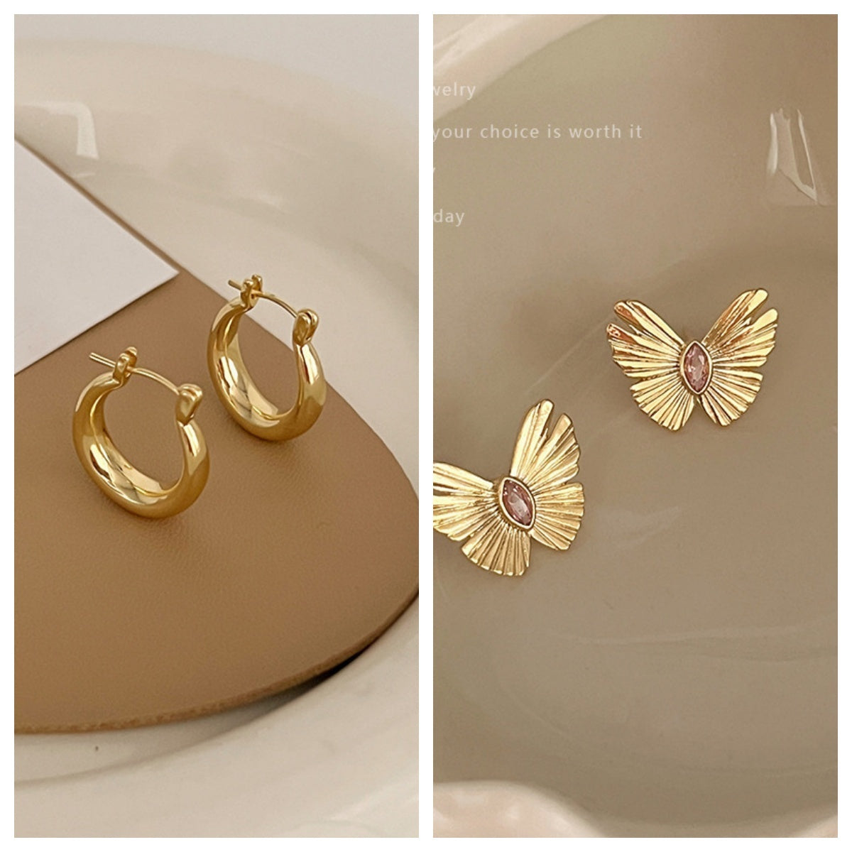 Elegant Butterfly Ear Studs