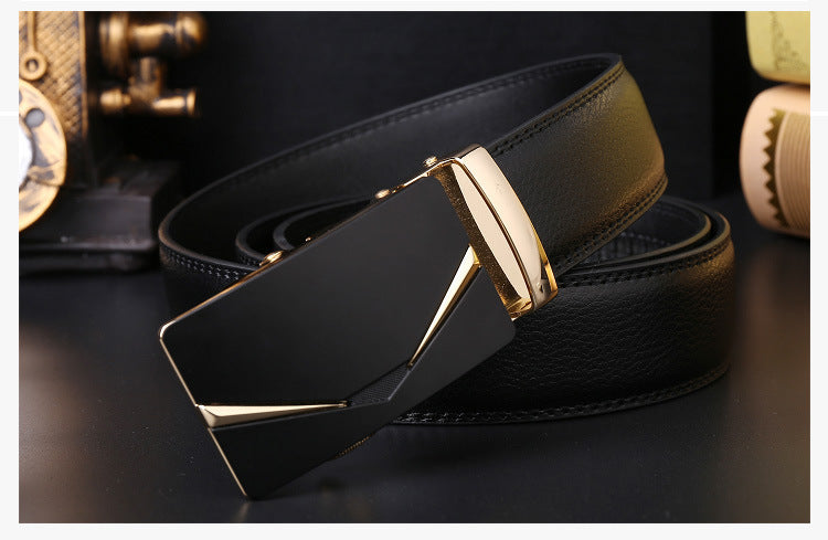 leather two-layer leather business belts