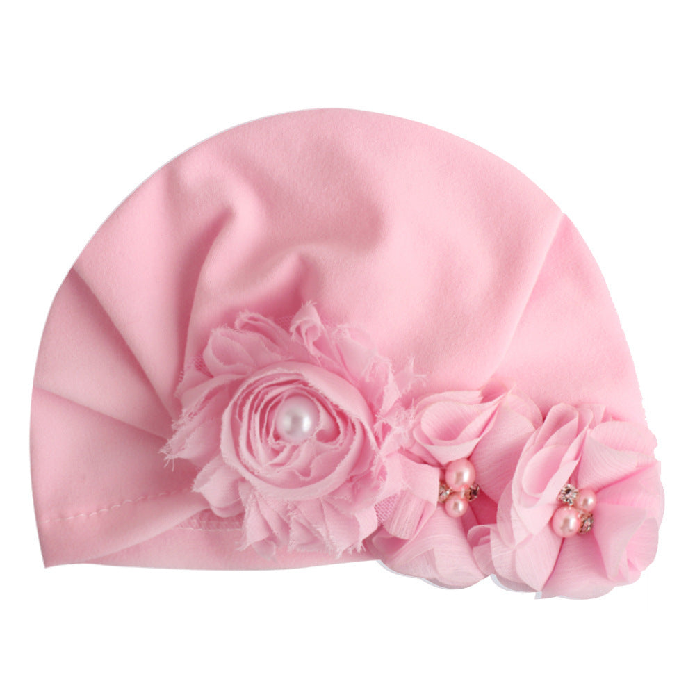 Baby Cotton Sun Flower Plus Four Flower Head Cap