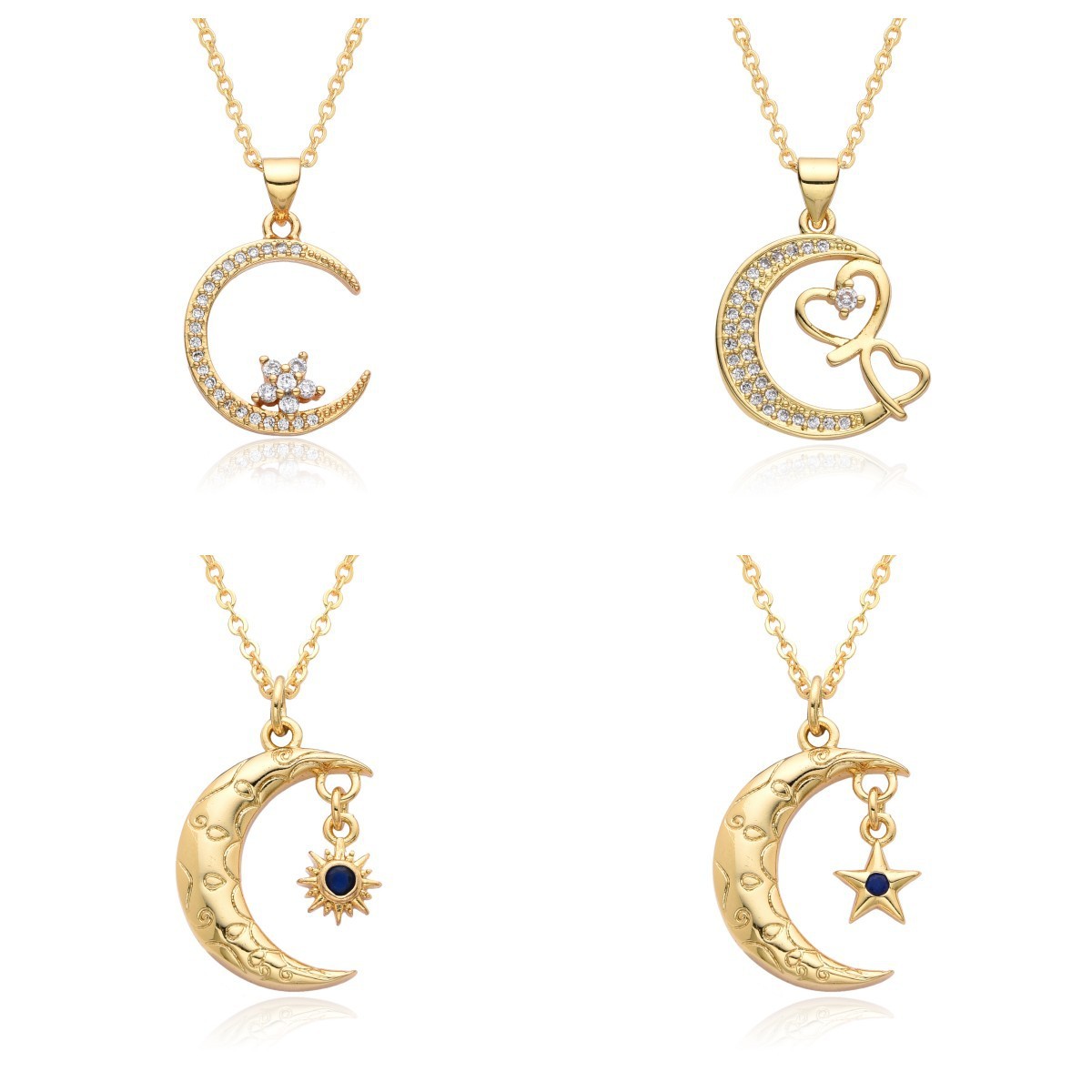 Fashion Moon Necklace Female Niche