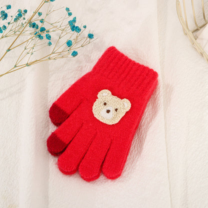 Five Finger Knitting Wool Gloves