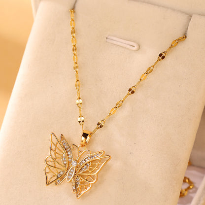 Zircon Butterfly Necklaces