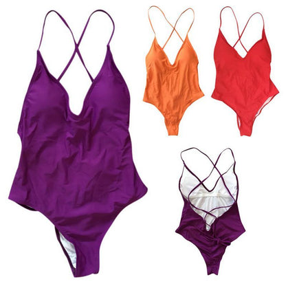 Solid Color Swimwear