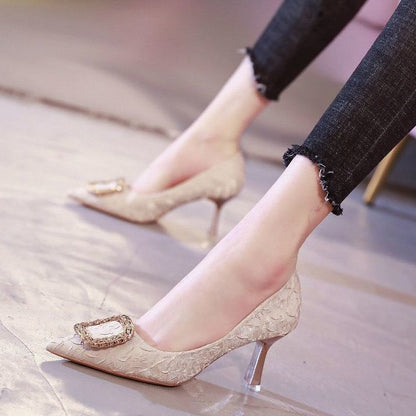 French Style Stiletto Heel Pumps