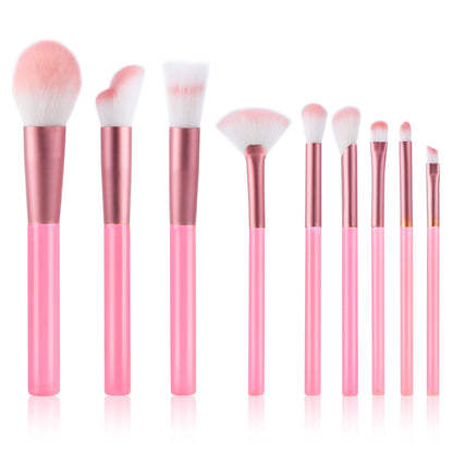 9-piece cosmetic brushes