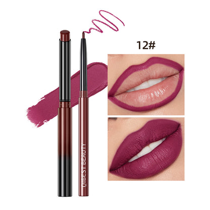 Waterproof long-lasting matte lip liner pencils set in natural colors