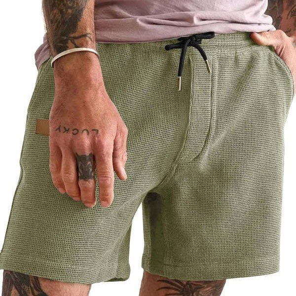 Solid Color Daily Loose Shorts Men's Sports Casual Pants