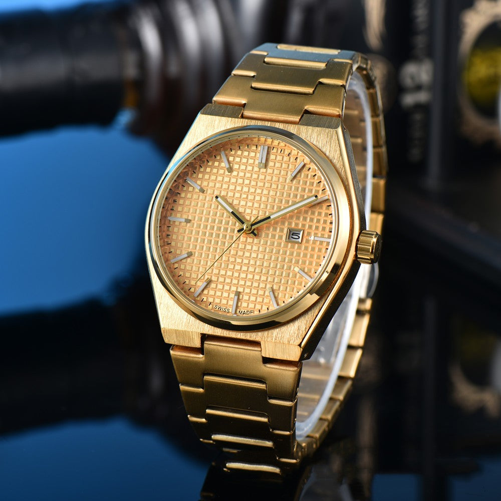 Business Casual Steel Belt Quartz Watches Men