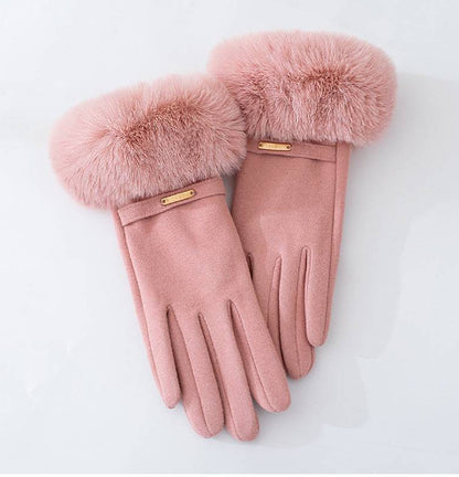 Warm Gloves Fleece-lined Thickened