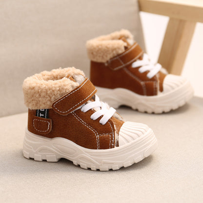 Fleece-lined Waterproof Short Boy's Boots