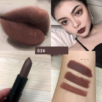 Dark Purple Chocolate Brown Matte  Lipstick