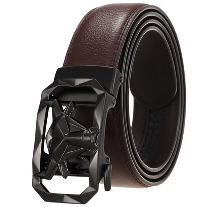 Leather Belt Alloy Automatic Buckle