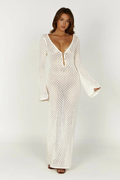 Sexy Long Knit Beach Dresses