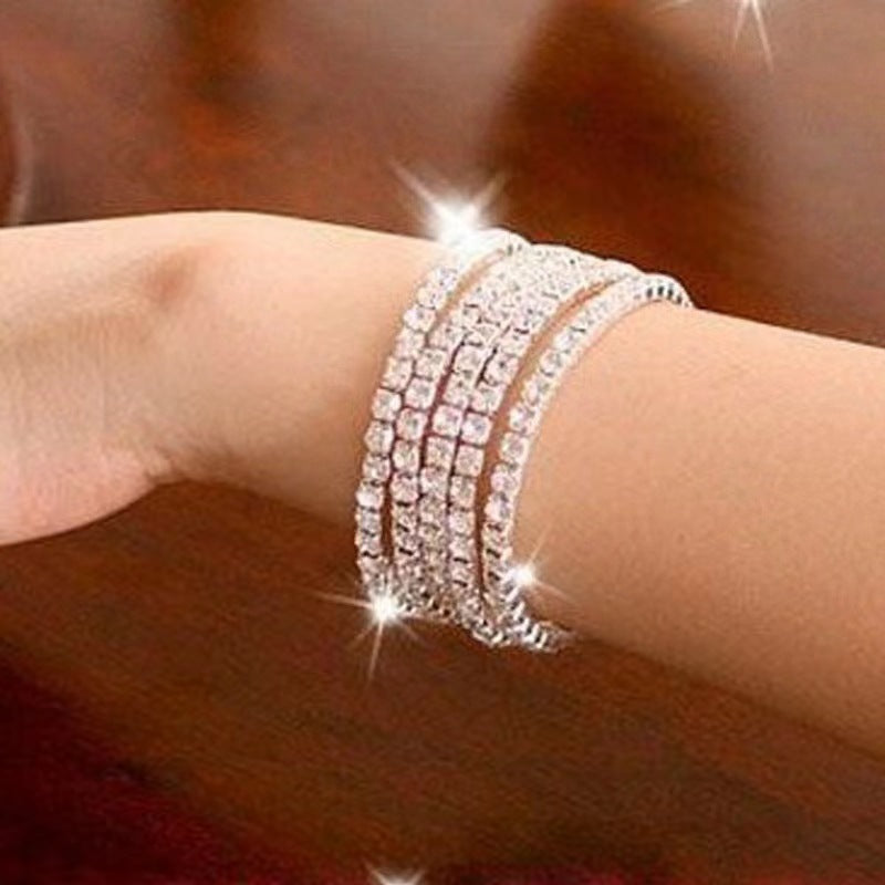 Full Zirconia Elastic Bracelet