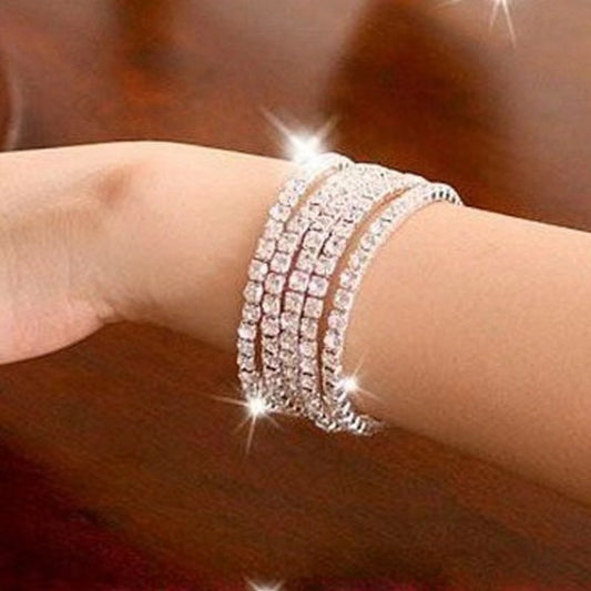 Full Zirconia Elastic Bracelet