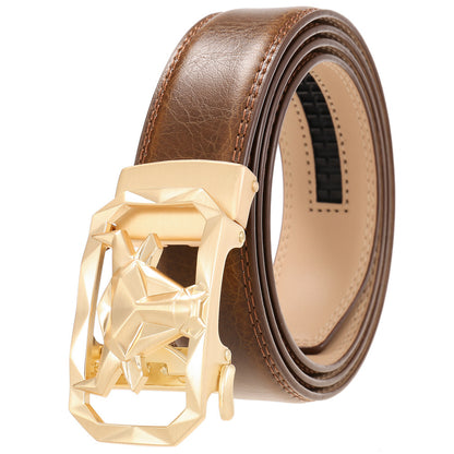 Leather Belt Alloy Automatic Buckle