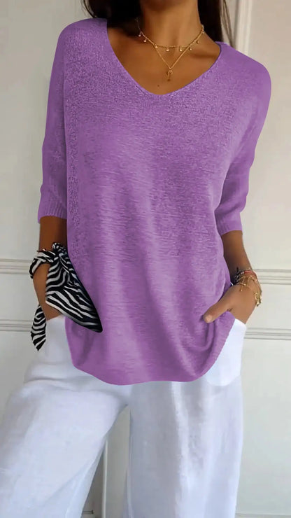 Trendy V-Neck Tops