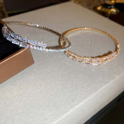 Shiny Zircon Open Bracelets