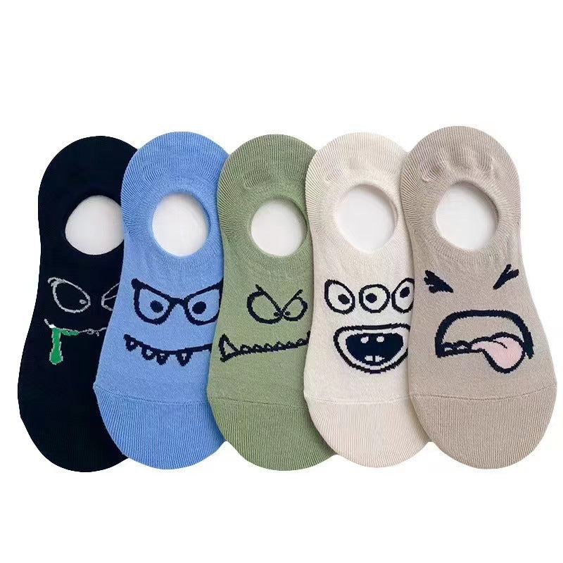 Summer Thin Cartoon Female Silicone Non-slip Socks