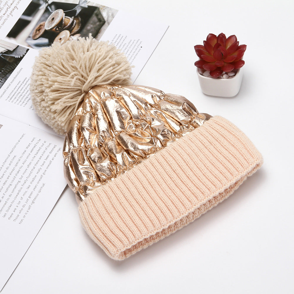 Thick woolen ladies warm hat