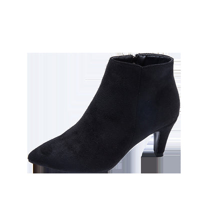 Pointed Toe Stiletto Mid-heel Non-slip Boots