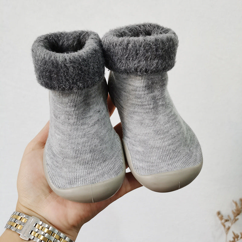 Plush thick socks shoes