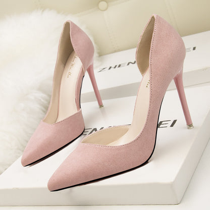 Low-cut Pointed-toe Hollow-out Shoes