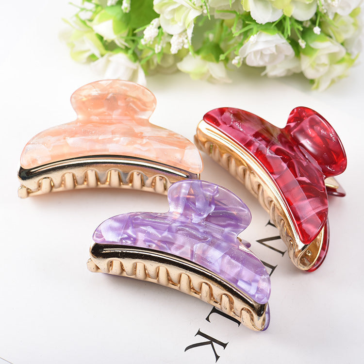 Women's Fashion Large Acrylic Barrettes