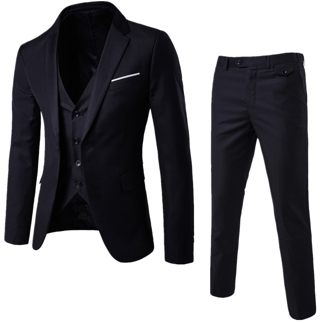 Suit Set Three-piece Set Slim-fit Korean Formal Wear