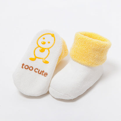 Children's Socks Cartoon Men And Women Baby Floor Socks Glue Non-slip Cotton Socks