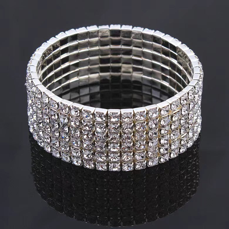 Full Zirconia Elastic Bracelet