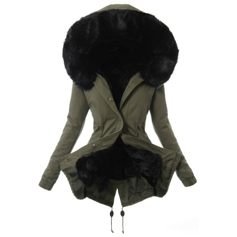 Fur Collar Thickened Cotton-padded Jackets