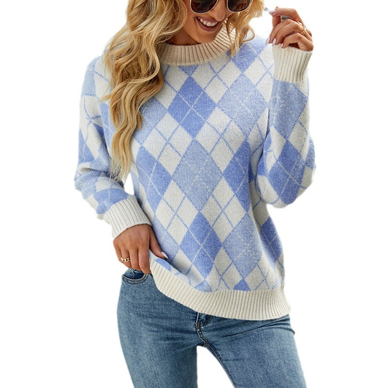 Loose Diamond Amazon Casual Sweater Women