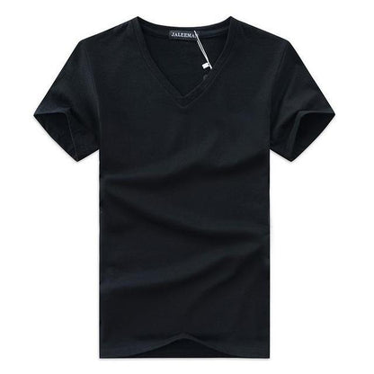 V Neck Cotton Short Sleeve T-Shirts