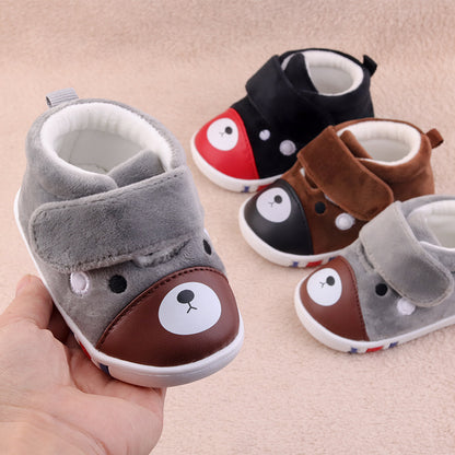 Soft-soled warm baby toddler shoes