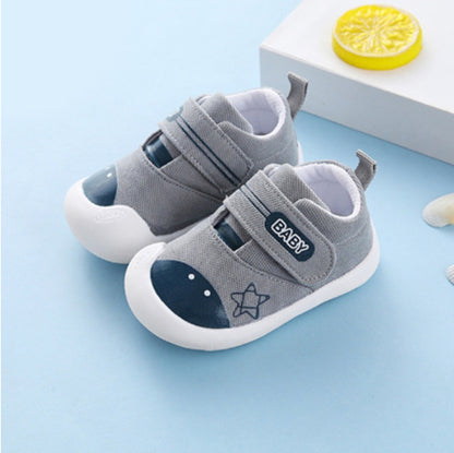 Baby Walking Shoes with Soft Cotton Soles are Non-slip