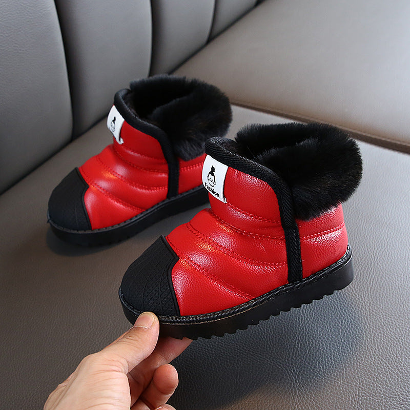 Baby high top cotton shoes