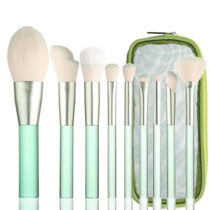 9-piece cosmetic brushes