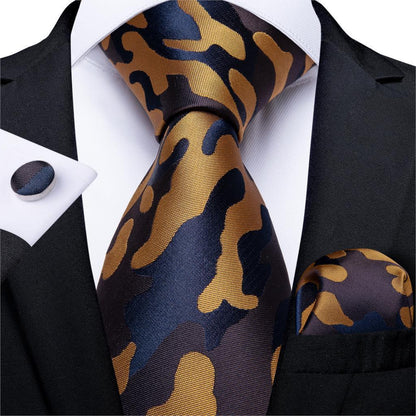 Neckties Luxury Black And Gold