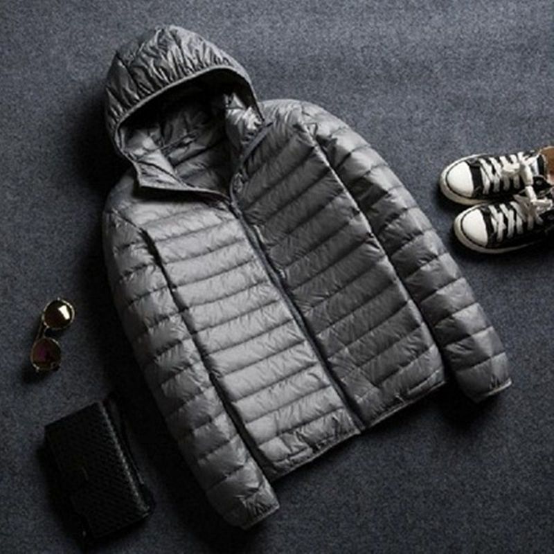 Hooded Short Ultra-thin Down Jacket