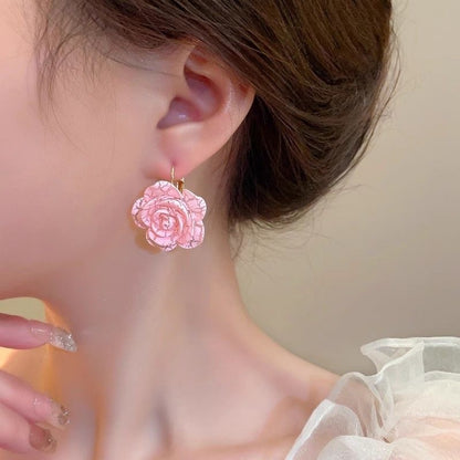 Resin Flower Earrings