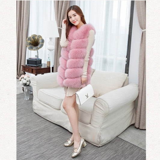 Mid Length Faux Fur Vests