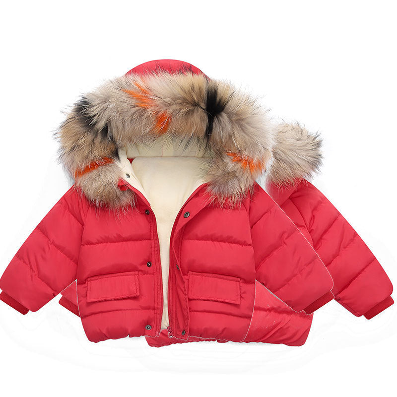 Baby girl's hand-stuffed cotton coats