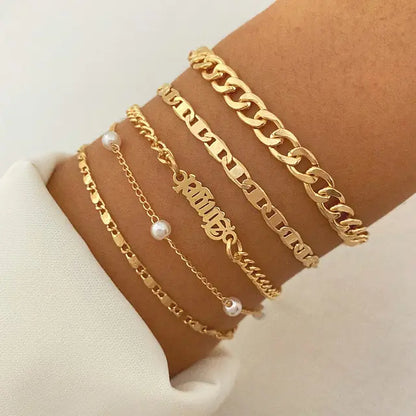 Charm Bracelet Bangles Set