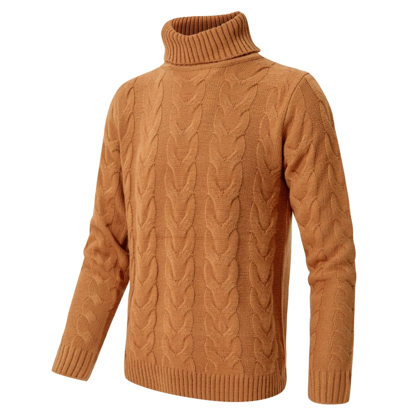 Solid Color Turtleneck Sweaters