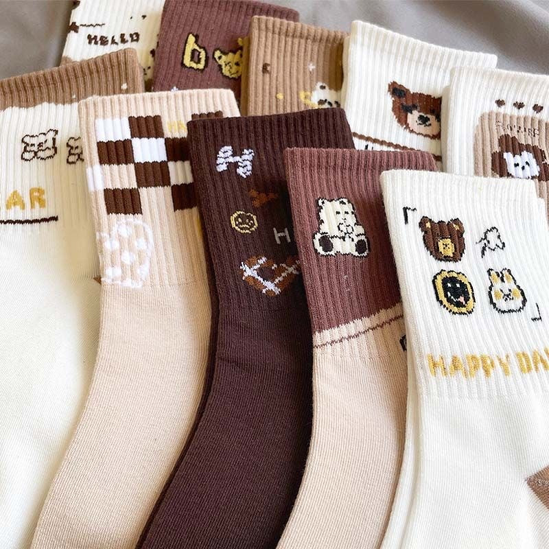 Women's Fashionable Hundred Cute Sweat Absorbent Long Socks