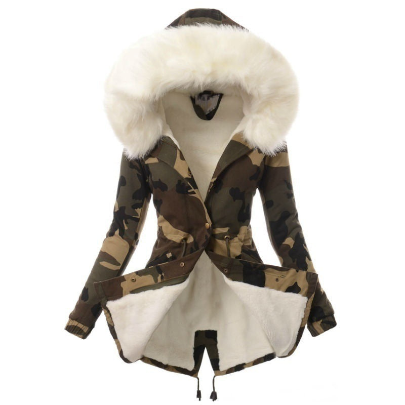 Fur Collar Thickened Cotton-padded Jackets